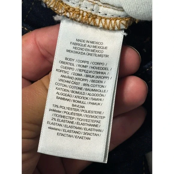 Lauren Ralph Lauren Modern Fit Stretch Jeans Womens 20W Dark Wash 27 Inseam - Picture 5 of 9